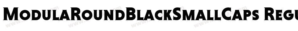 ModulaRoundBlackSmallCaps Regular字体转换